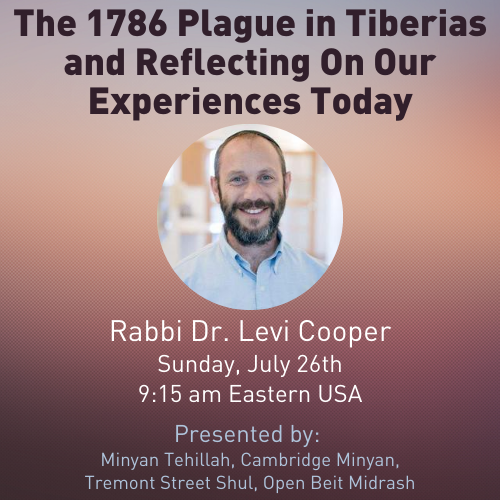 The 1786 plague in Tiberias