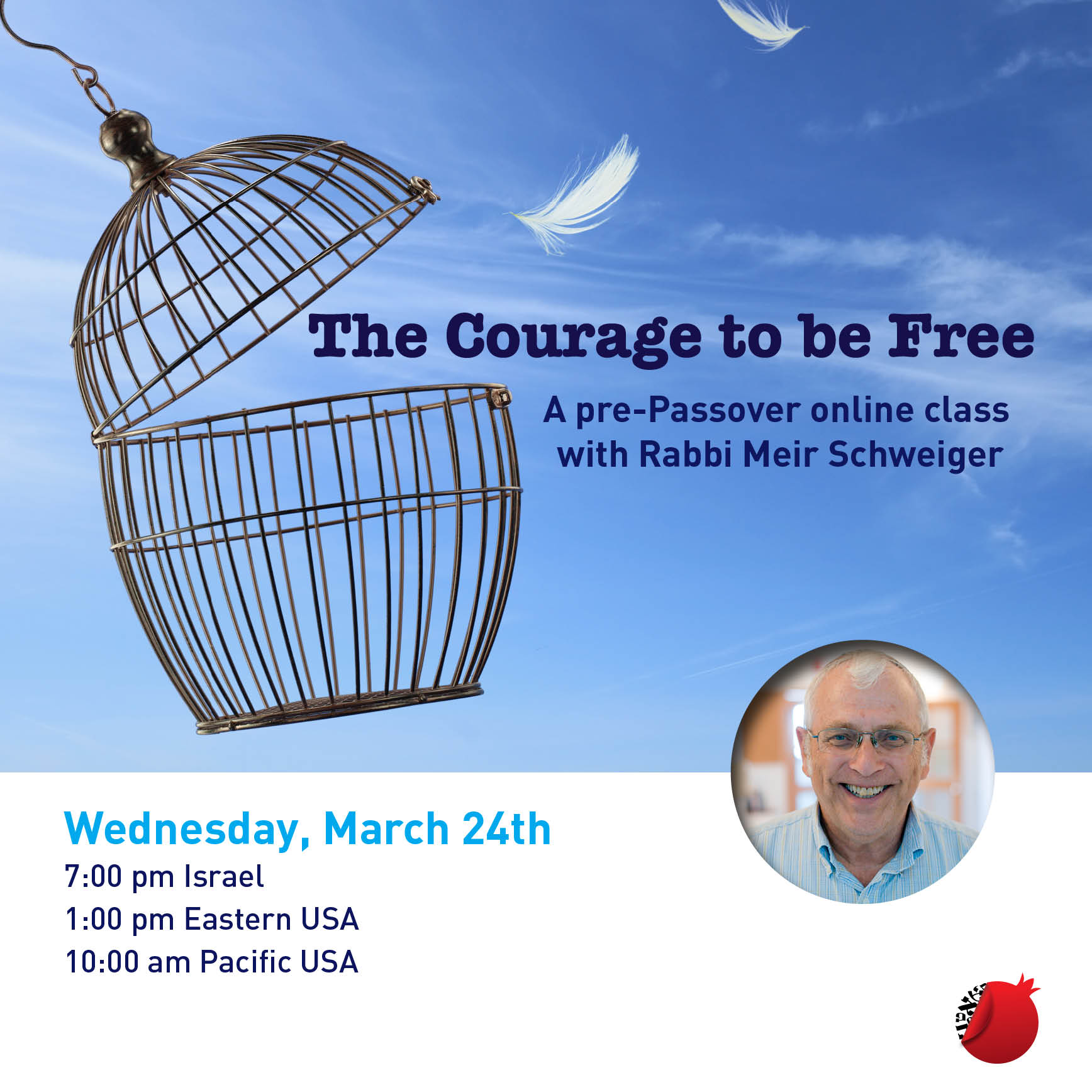 The Courage to be Free - A pre-Passover online class with Rabbi Meir Schweiger