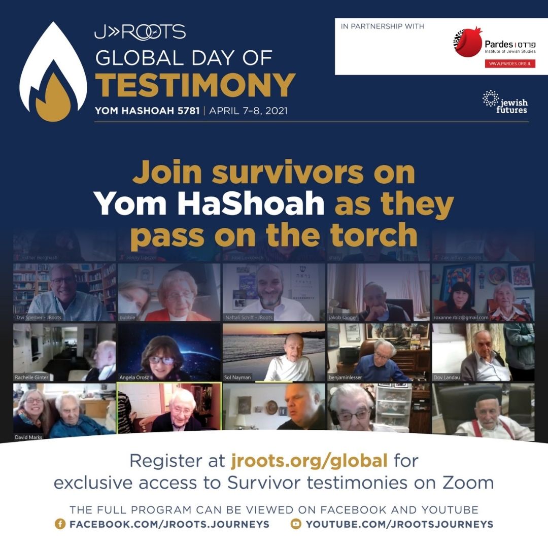 JRoots Global Day of Testimony - Yom HaShoah 5781