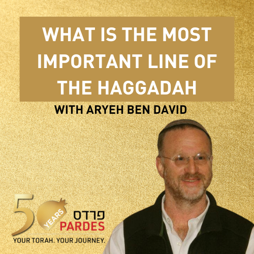 What is the Most Important Line of the Haggadah?