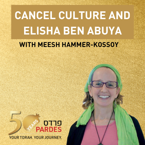 Cancel Culture and Elisha Ben Abuya