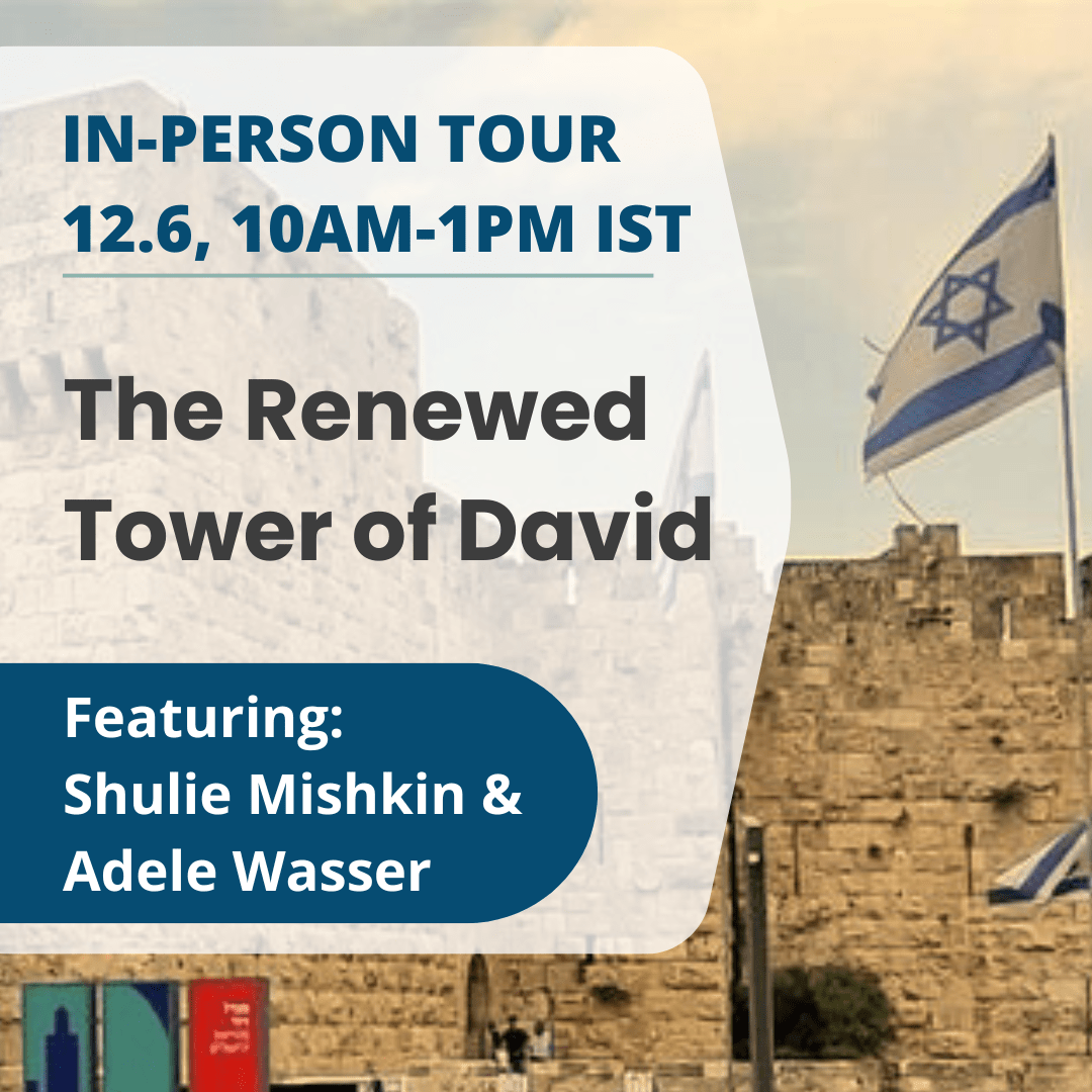 The Renewed Tower of David - Tour with Shulie Mishkin