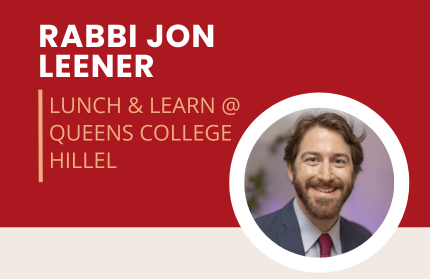 Lunch and Learn with Rabbi Jon Leener